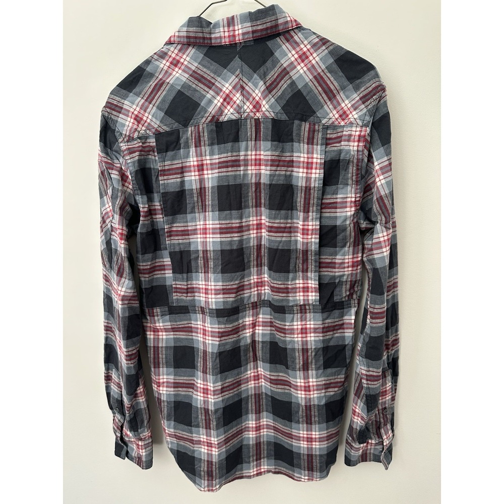 Small ATG Wrangler Men Blue Plaid Shirt All Terrain Gear Button Up Long Sleeve - Picture 4 of 4